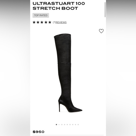 STUART WEITZMAN ULTRASTUART 100 STRETCH BOOT - Picture 6 of 6